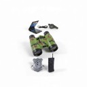 Barnkostym soldat Kamouflage uniform Skjorta med krage Byxor med gummiband och bälte med spänne Polyester För karneval 4