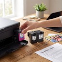 Renoverade bläckpatroner HP 305XL Sats 2x Svart och 1x Färgglad 18 ml Med chip För HP DeskJet 2700 2720 4110 4120 och Envy 6020 5