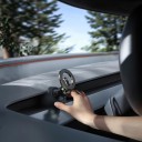 Magnetisk mobilhållare för Tesla Model 3 Highland och Model Y Juniper Kompatibel med MagSafe Rotationsled Svart För instrumentbrädan 4