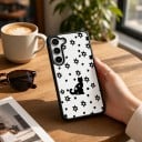 Söt skydd för Samsung Galaxy S24 FE med djurmotiv Akrylt transparent bakskal för mobil Kamera skydd 3