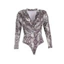 Body de manga larga con estampado de leopardo para mujer B706 2