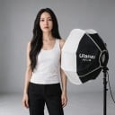 Kompaktní softbox Ulanzi AS-L30 s montáží Skládací lucernový difuzor 30 cm Černobílý S úložným vakem Na focení a video světla 4