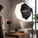 Kompaktní softbox Ulanzi AS-L30 s montáží Skládací lucernový difuzor 30 cm Černobílý S úložným vakem Na focení a video světla 6
