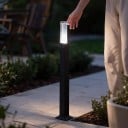 LED trädgårdssockel 100 cm Med skruvplatta 7 W IP65 Vattentät 85–265 V Aluminium och akryl Vitt ljus 6000 K För gården 2