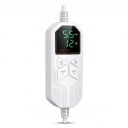 Couverture chauffante électrique en flanelle et agneau 8 niveaux de température Minuterie jusqu'à 12 h Télécommande numérique Lavable en machine Grise 4