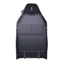 Organisatör för bilstol Multifunktionell förvaringsväska för säte 3 fickor 59 x 42,5 cm PU läder Svart Skydd av sätet mot sparkar och smuts 4