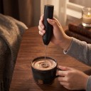 Elektrisk mjölkskummare 3 hastigheter USB-C laddning 300 mAh Längd 23 cm Rostfri visp Visp för kaffe, mjölk och ägg 5