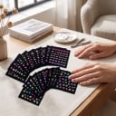 Nageldekaler som lyser i mörkret 30 ark Neon 3D motiv Motiv Insekter Hjärta Blommor och frukt Självhäftande dekorationer För nagelkonst och manikyr 2