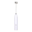 Elektrisk mjölkskummare 3 hastigheter USB-C laddning 300 mAh Längd 23 cm Rostfri visp Visp för kaffe, mjölk och ägg 9