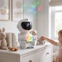 Stjärnprojektor Astronaut med stjärna Bluetooth högtalare Färgglatt nattljus Projektionsnebulosa 17,5 cm Fjärrkontroll Vit För rummet 5