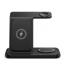 Fällbar trådlös laddningsstation 3i1 15 W för Samsung Galaxy telefon, klocka och Buds USB-C nattduksbord 5