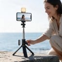 Bluetooth selfiepinne med stativ och LED-lampa 71 cm Fjärrkontroll Rotationshållare för telefon 360° för fotografering och videor 5