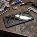 Dioptrisk förstoringsglas för svetsmask 0,75 dioptri Mått 11 x 5,5 cm Tjocklek 3 mm Glas Svart ram För precis svetsning 2