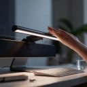 Ljus LED-list för monitor LYMAX L1 42 cm Touchkontroll 3 färgtemperaturer Dämpning Aluminium USB-C Strömförsörjning Svart För arbete 5