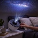 Planetarium projektor stjärnhimmel 12 projektdiskar Rotation 360° Timer 1 och 2 h Justerbar fokus USB 5 V Vit Nattljus 4