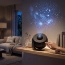 Planetarium projektor stjärnhimmel 13 projiceringsskivor Rotation 360° Timer 1 och 2 h Justerbar skärpa USB 5 V Svart Nattljus 3