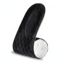 Värmande plyschinlägg till skor 1 par Grå och Svart Lätta vinterstöd med plyschöverdrag och skumunderlag EU 35–45 2
