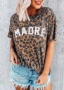T-shirt med leopardtryck för kvinnor 2