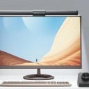 LED-ljusskena för monitor 44 cm Trådlös vridkontroll Varmt till kallt ljus Dimring Klisterhållare USB Svart 4