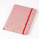 Fotoalbum 200 listů na fotky 10 x 15 cm Lněné plátno a PP kapsy 23,2 x 19 cm Gumička na zavírání Růžové s květinami Na rodinné fotky 1