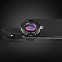 Makroobjektiv för mobil med arbetsavstånd 30–120 mm Stjärnfilter 37 mm Klämma och fodral Svart För bilder av smycken och natur 2