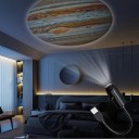 USB LED projektor för planeter och stjärnhimlen 10 utbytbara motiv Solen Jorden Månen Saturnus Flexibelt arm 360° Svart För sovrummet 2