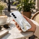 Skydd för Samsung Galaxy S24 FE med marmor mönster Tunn och lätt TPU-fodral Tvättbar yta Skyddande mobilskal 2