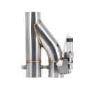 Elektrisk avgasventil 3" 78 mm med fjärrkontroll Dubbelklaff Y-rör Cutout Rostfritt stål 304 Motor 12 V Silver 5