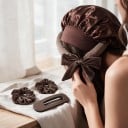 Bezhřevová natáčka na vlasy Sada se spací čepicí a gumičkami 151 cm Sametová kulma bez tepla Na kudrlinky přes noc 5