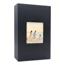 Linned fotoalbum 300 sidor 22,6 x 17,7 cm Med fönster för foto i omslag Textilomslag För familjefoton och som present 4