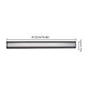 Aluminium magnetisk knivlist 41,5 x 4,5 cm Väggmonterad kniv- och verktygsställ med starka magneter Silver För köket, verkstaden och garaget 8