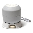 Natt LED projektor med havmotiv Rotation 360° 3 W USB ström Justerbar ljusstyrka Höjd 10 cm ABS Vit För barnrum och sovrum 1