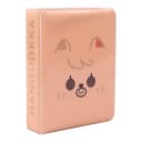 Mini fotoalbum s kresleným zvířátkem Na fotky 7,6 cm Rozměr 8,8 x 2,8 x 11 cm Průhledné kapsy Broskvové Na fotky i sběratelské karty 1