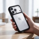 Fodral för iPhone 18 Pro Max Transparent baksida Skal av PC + TPU Höjd kameraram 7