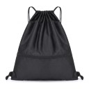 Fällbar dragsäck 44 x 36 cm Lätt sportväska i oxford med dragkedjeficka Unisex För gym och utflykter 10