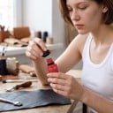 Matte fleksibelt læderkantolie Edge oil Farve til læderkanter Til forsegling og udfyldning af kanter på læderprodukter 8
