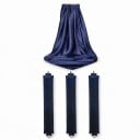 Natáčky à cheveux sans chaleur 4 pièces 27 cm Diamètre 3,5 cm Natáčky en mousse avec foulard en satin Pour de grandes vagues 2