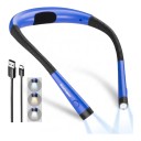 Uppladdningsbar LED-lampa för halsen 3 ljusfärger 6 ljusstyrkenivåer Batteri 1000 mAh Upp till 80 timmar Flexibla armar För läsning och stickning 5