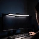 Ljus LED-list för böjd monitor 40 cm Asymmetrisk ljus utan reflexer Steglös dimring Timer Ra95 Svart USB-C strömförsörjning 4