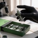 Tatueringskartridgjärn R1009RL Round Liner 9 nålar 0,30 mm 20 st Engångssterila Med membran Gröna För linjer och konturer 3