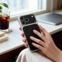 Fodral för iPhone 18 Pro Max Läderstruktur Matt yta Stötbeständig Halkskydd Skydd mot fingeravtryck 22
