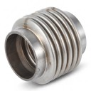 Flexibel avgasanslutning 76 x 82 x 100 mm Avgasrörsmanchett Hållbart rostfritt stål Silver Vibrationsdämpning Universell för bil 2
