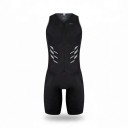 Herrcykelsats Tröja utan ärmar och shorts Dragkedja fram Elastiskt material 80 % polyester och 20 % spandex 2