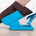 Aide à enfiler des chaussettes sans se pencher 2 pcs Enfileur de chaussettes et bas en plastique avec longue poignée Bleue Pour les seniors et après 4