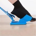 Aide à enfiler des chaussettes sans se pencher 2 pcs Enfileur de chaussettes et bas en plastique avec longue poignée Bleue Pour les seniors et après 5