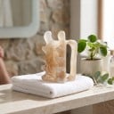 Peigne de massage gua sha avec poignée 10 x 5 cm Grattoir en résine avec double rangée de dents Pour le massage du dos, du cou et des épaules 14