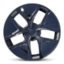 Fälgar 19" Tesla Model Y Juniper 2025 Sats 4 st Femekrad design Blank svart Med mittkåpor Hjulskydd 2