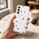 Skydd för Samsung Galaxy S25+ med kortficka Små fina motiv Förstärkta hörn TPU-fodral Mobilskal 13