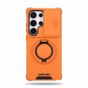 Skyddande fodral för Samsung Galaxy S24+ Med glidande kameraskydd Cirkulärt stativ Stöd för magnetisk laddning Fodral 11