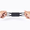 Suporte de telefone em silicone para bicicleta com encaixe Garmin Para telefones de 4–7,5 polegadas 12,8 x 6,7 cm Preto Para suportes 4
